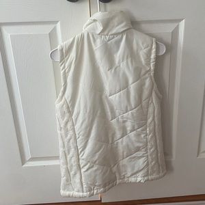 White cozy vest
